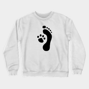 Dog Cat Lover Paws Cute Owner Family Symbol Pet Present Crewneck Sweatshirt